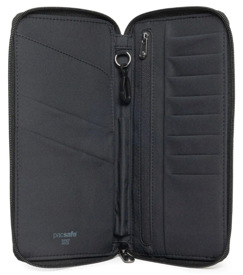 RFID Blocking Travel Wallet Black Water Resistant Travel Universe RFID Blocking Travel Wallet Black Water Resistant Travel Universe