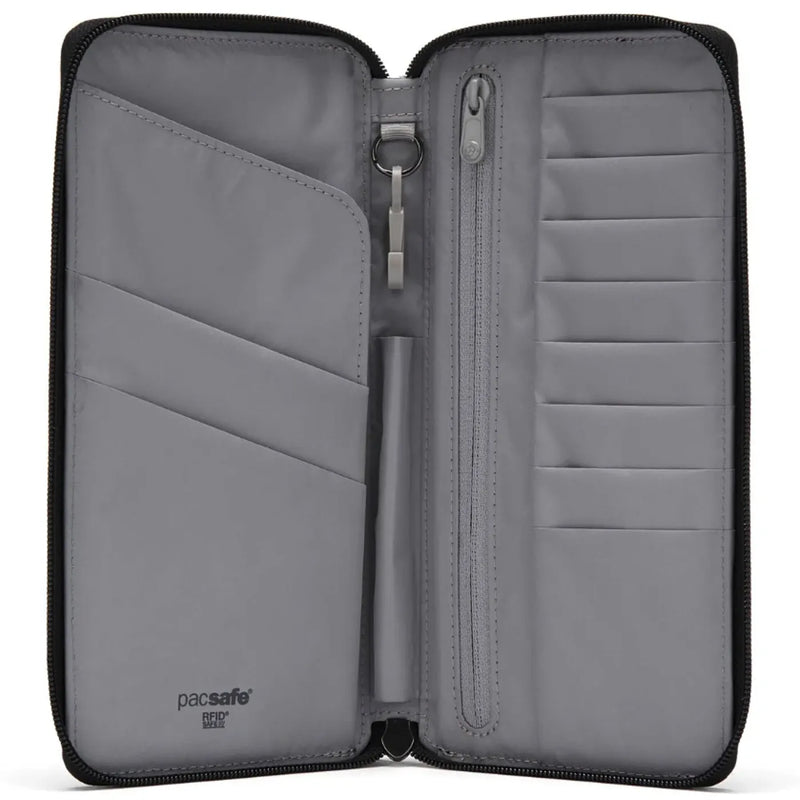 Pacsafe RFIDsafe RFID Blocking Travel Wallet - Jet Black