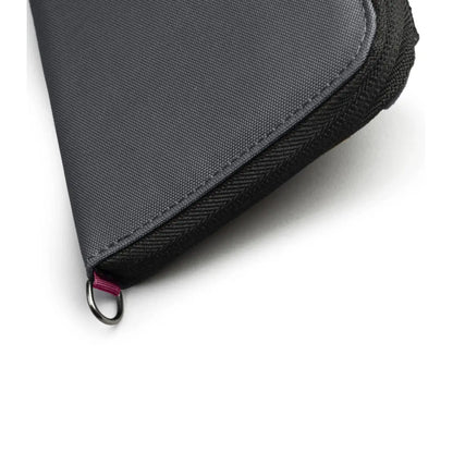 Attachment point to clip into a Pacsafe bag or to attach wallet strap (sold separately)