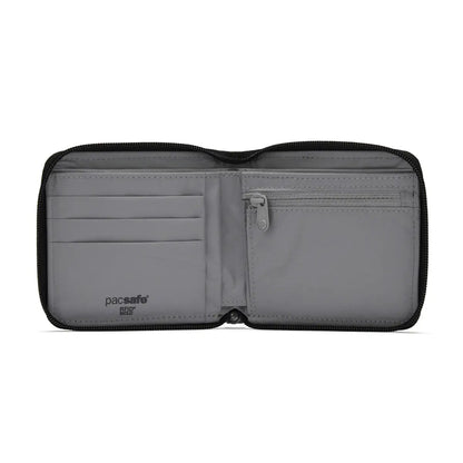 Pacsafe RFIDsafe Zip Around Wallet - Jet Black