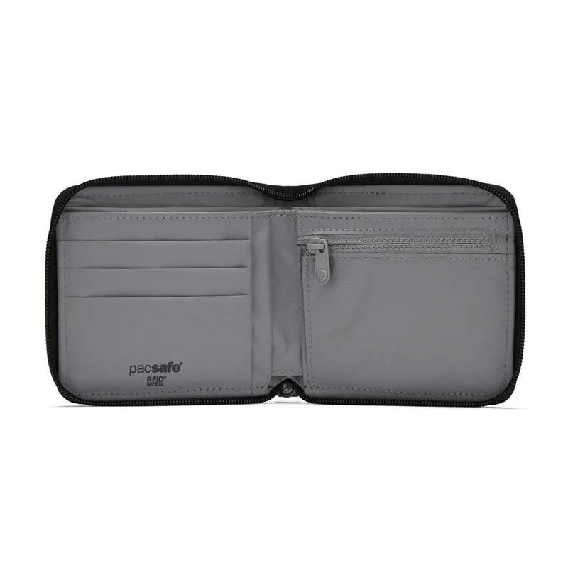 Pacsafe RFIDsafe Zip Around Wallet - Jet Black