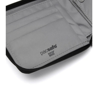 Pacsafe RFIDsafe Zip Around Wallet - Jet Black