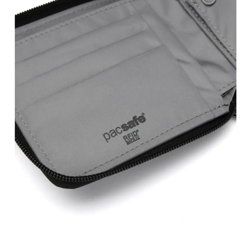 Pacsafe RFIDsafe Zip Around Wallet - Jet Black