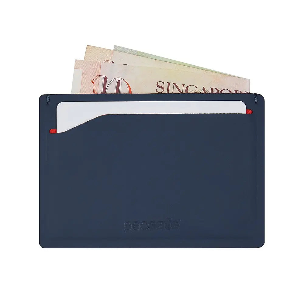 Featuring an external slot for frequently used cards (fits 4 to 5 cards) and a main pocket