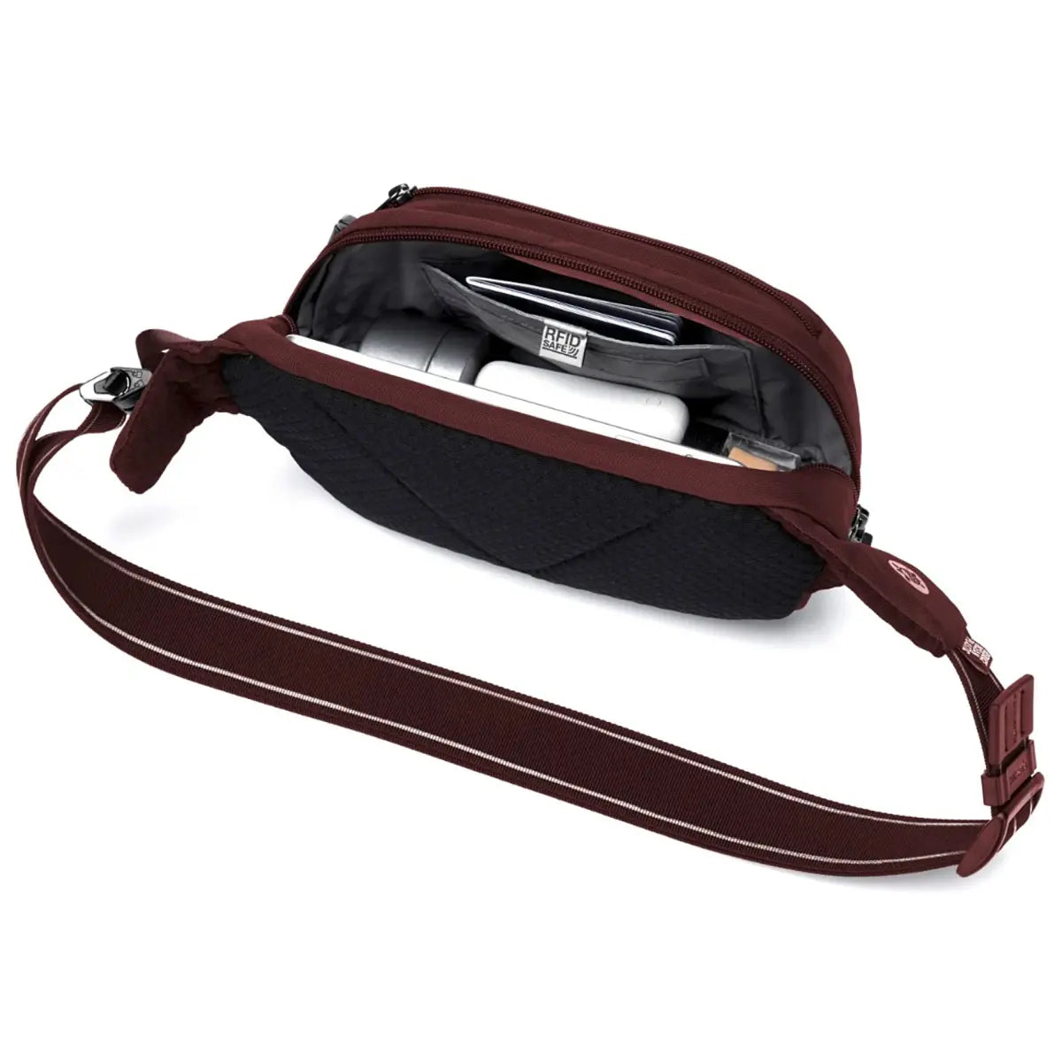 Pacsafe V Anti-Theft Hip Pack - Burgundy