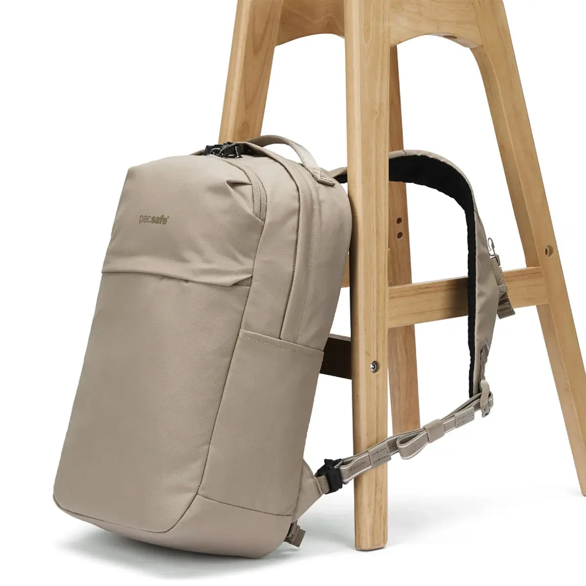 Pacsafe V City 20L Anti-Theft 16’’ Laptop Backpack - Beige