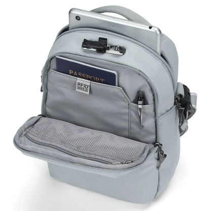 Pacsafe V Companion Anti-Theft Crossbody Bag - Digital Grey