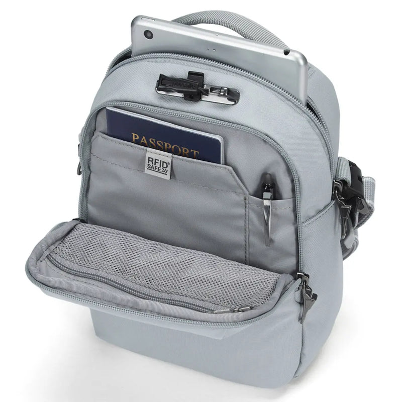 Pacsafe V Companion Anti-Theft Crossbody Bag - Digital Grey