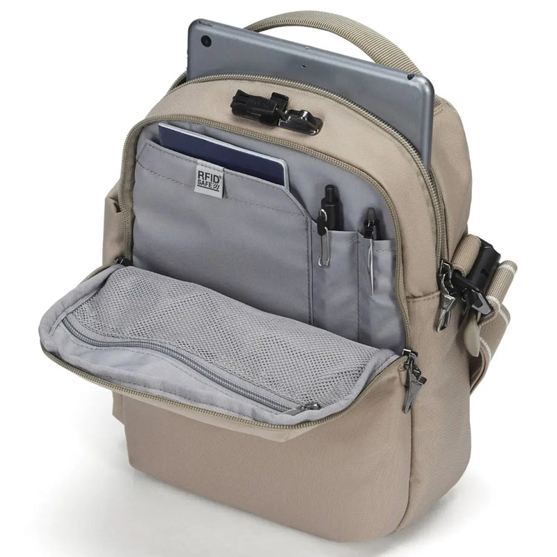 Pacsafe V Tour Anti-Theft Crossbody Bag - Beige