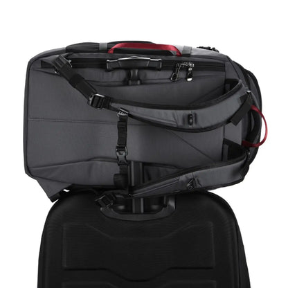 Luggage sleeve on the rear of the bag (luggage not included)