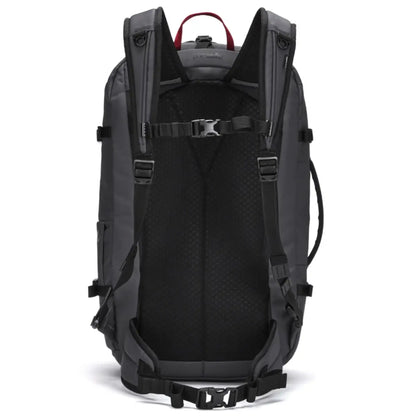 Backpack straps can be tucked away when not in use