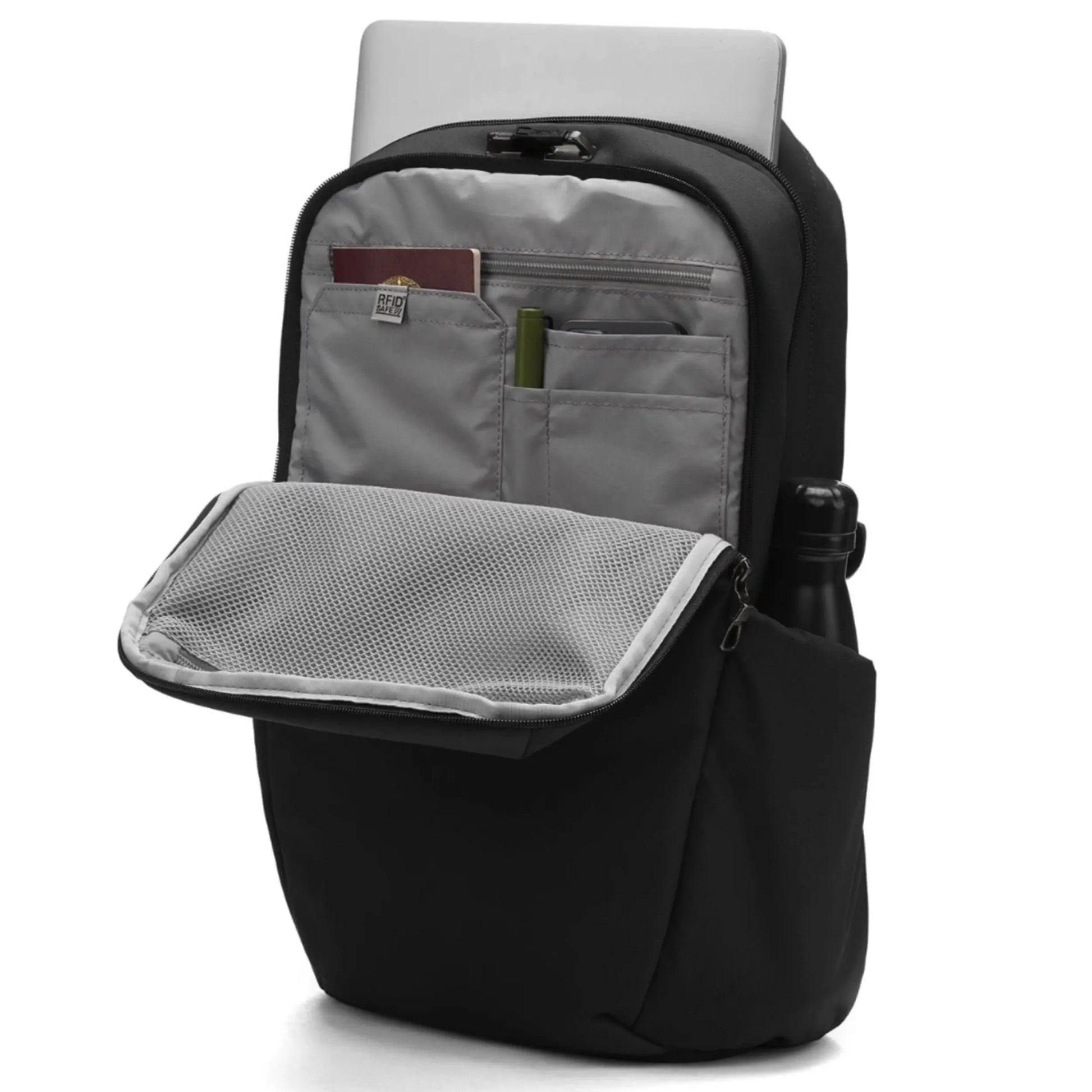 Fits a 13-inch laptop in a padded sleeve for extra protection