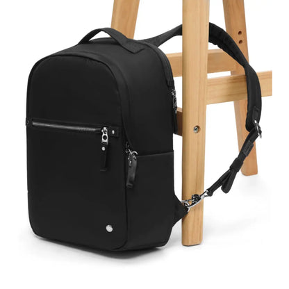 Cut-resistant anchor strap secures around a fixed object to protect your bag