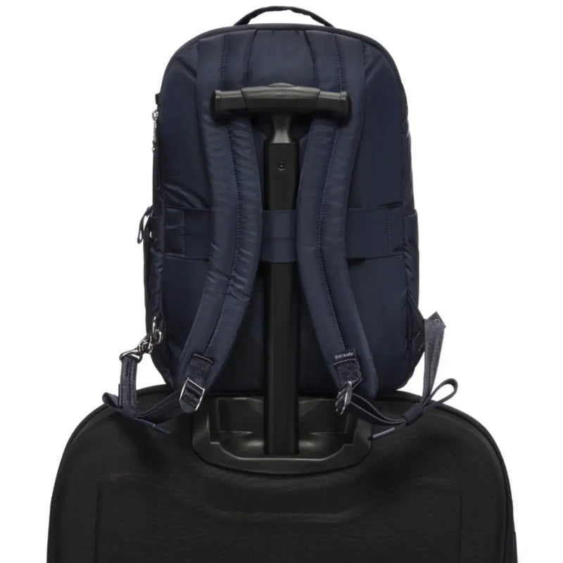 Luggage slip slides over luggage handles, keeping your bag balanced on your wheeled bag