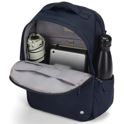 Internal pockets, including a designated phone pocket and pen pocket, allow for easy storage and organisation
