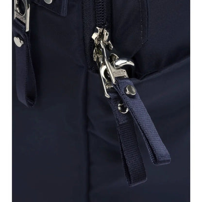 Zippers can be clipped together to help protect against luggage tampering