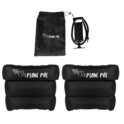 Plane Pal Bundle - Two Travel Pillows + Air Pump
