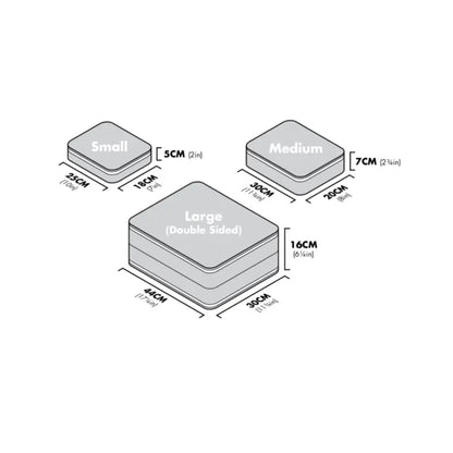 Plane Pal - Packing Pals - 6 Pack - White - with bonus laundry bag!