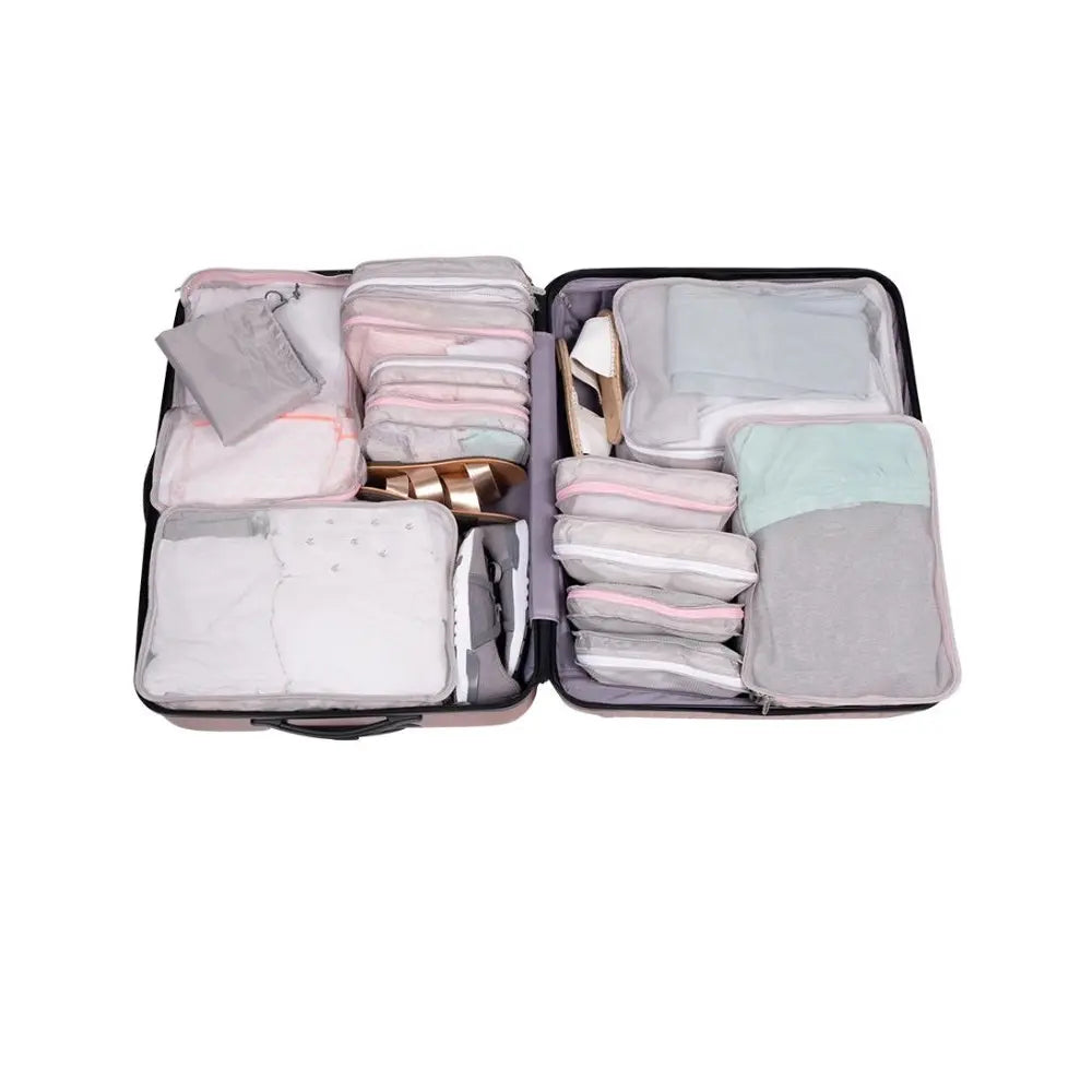 Plane Pal - Packing Pals - 6 Pack - White - with bonus laundry bag!