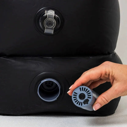 Plane Pal Self-Inflating Kids Travel Pillow - Black