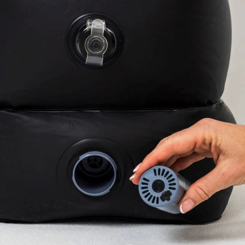 Plane Pal Self-Inflating Kids Travel Pillow - Black