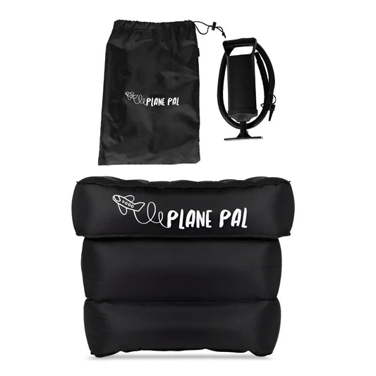 Plane Pal Travel Pillow and Air Pump Kit - Black