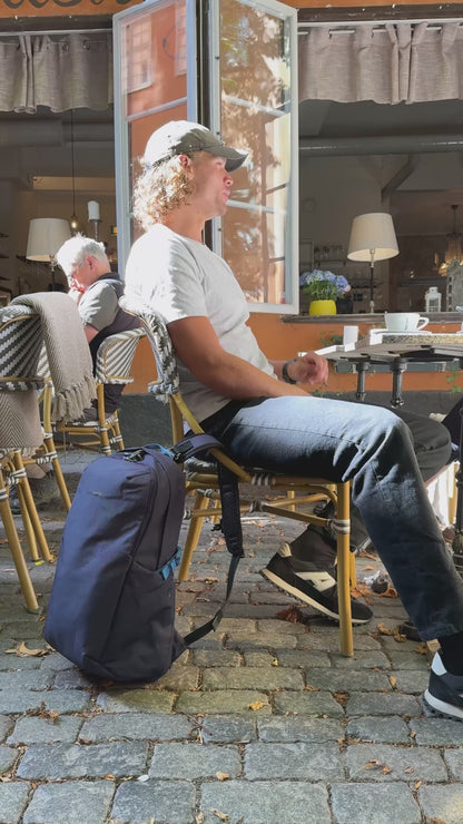 Pacsafe V Active 24L Anti-Theft 13" Laptop Backpack - Ocean product video