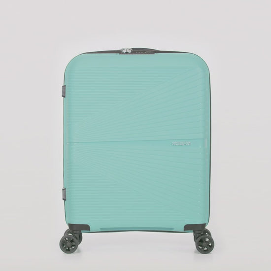 American Tourister Airconic 67 cm Medium 4 Wheel Hard Suitcase - Onyx Black demo video