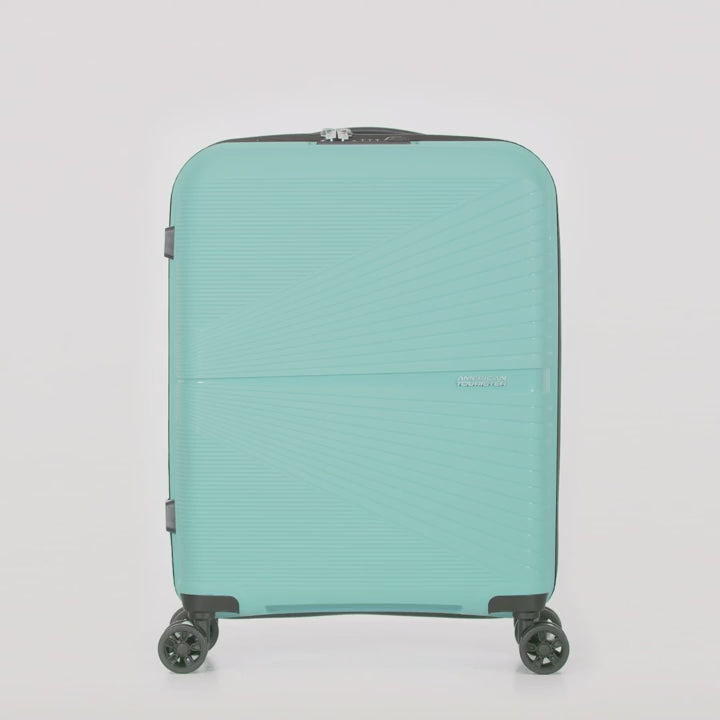 American Tourister Airconic 67 cm Medium 4 Wheel Hard Suitcase - Onyx Black demo video