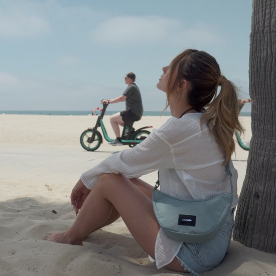 Pacsafe Go Anti-Theft Lunar Crossbody Bag - Fresh Mint product video