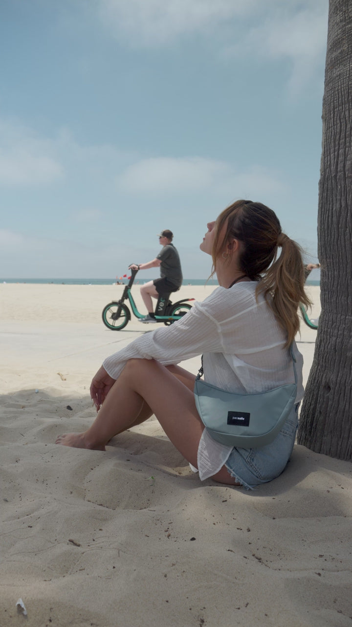 Pacsafe Go Anti-Theft Lunar Crossbody Bag - Fresh Mint product video