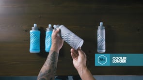 HydraPak SkyFlask Speed 350ml Insulated Handheld Bottle - Clear demo video