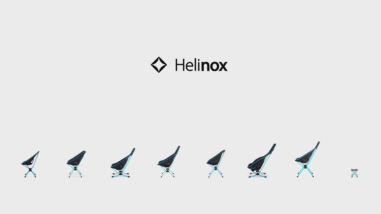 Helinox Speed Stool M - Lightweight Camping Stool - Black / Blue demo video
