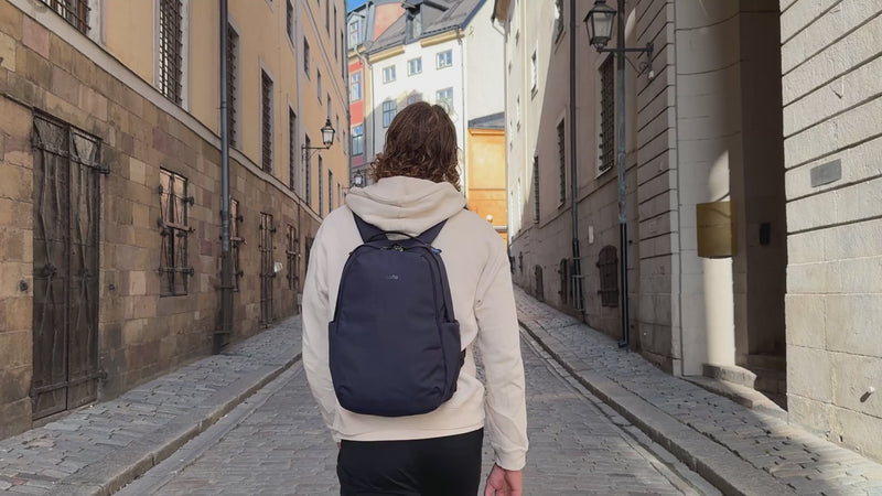 Pacsafe V All-Around 16L Anti-Theft 13" Laptop Backpack - Ocean product video