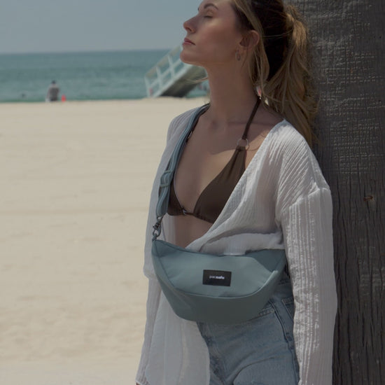 Pacsafe Go Anti-Theft Lunar Crossbody Bag - Fresh Mint product video