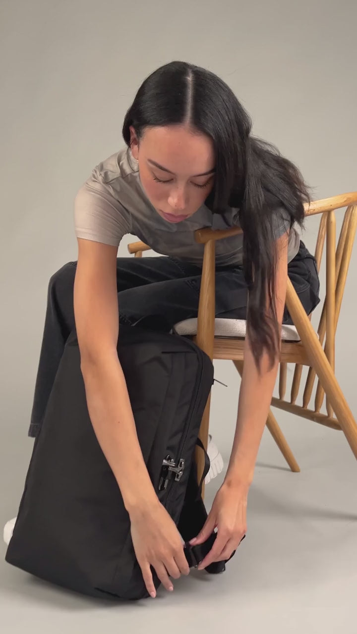 Pacsafe Metrosafe X Commuter Anti-Theft 16" Laptop Backpack - Black product video