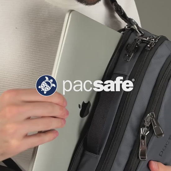 Pacsafe EXP 12" Anti-Theft Sling Crossbody - Slate product video