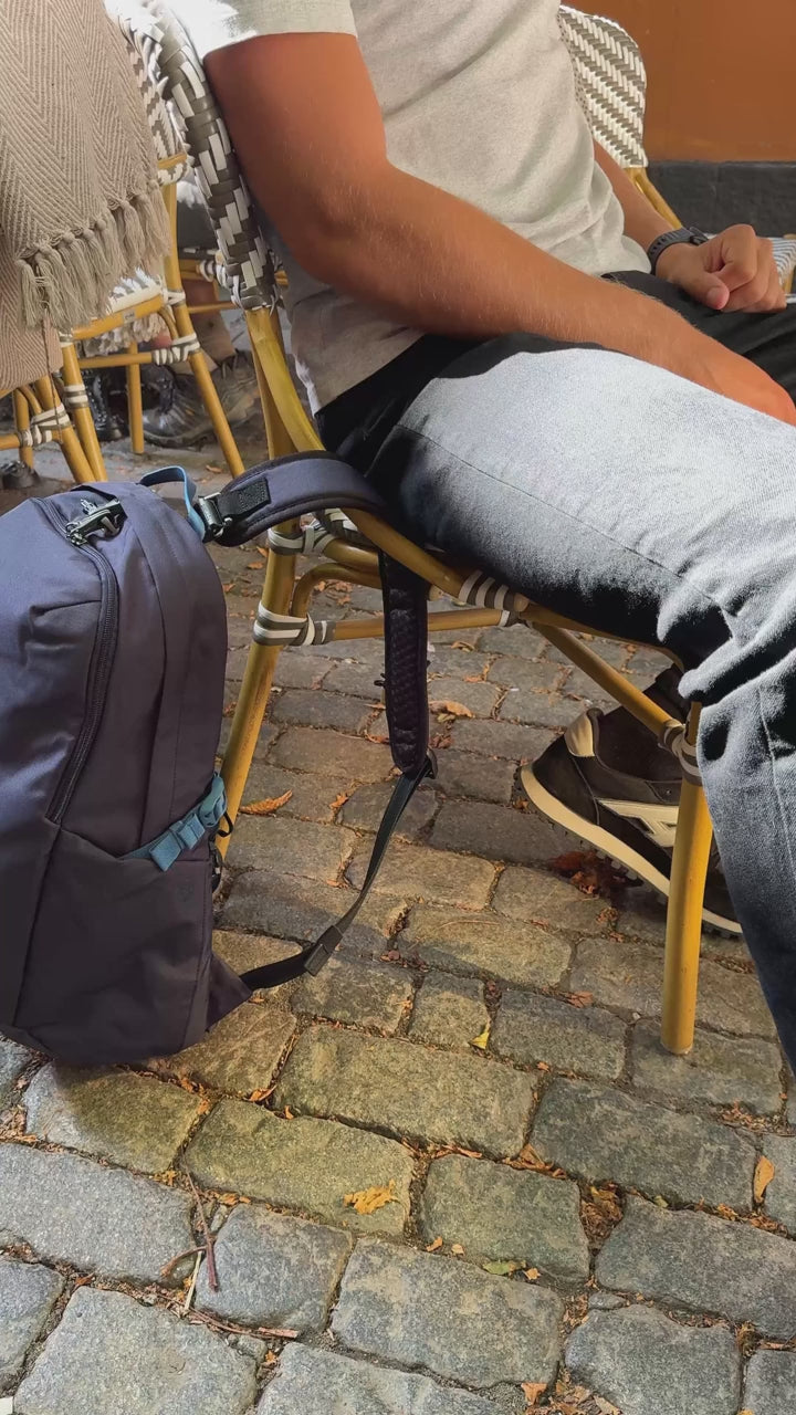 Pacsafe V Active 24L Anti-Theft 13" Laptop Backpack - Ocean product video