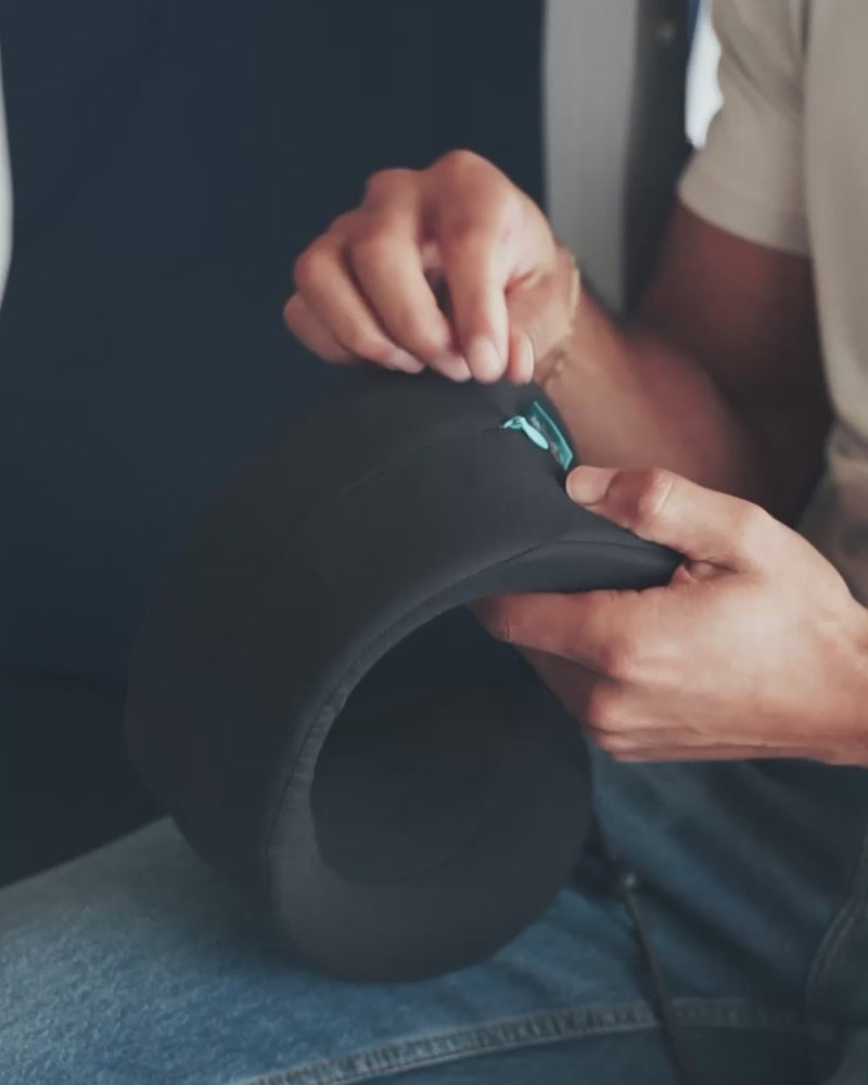 Cabeau Evolution X Memory Foam Neck Pillow - Turquoise/Charcoal