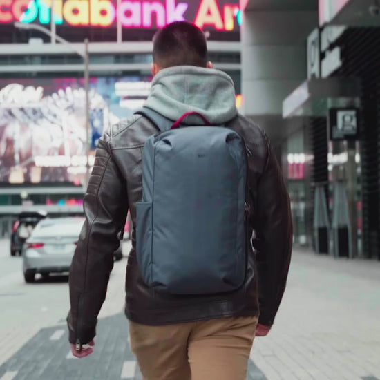 Pacsafe Metrosafe X Commuter Anti-Theft 16" Laptop Backpack - Slate product video