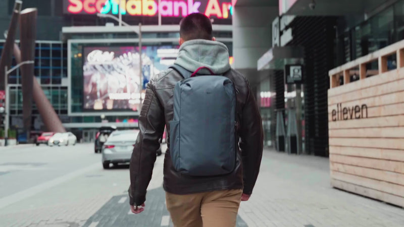 Pacsafe Metrosafe X Commuter Anti-Theft 16" Laptop Backpack - Slate product video