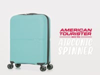 American Tourister Airconic 77 cm Large 4 Wheel Hard Suitcase - Onyx Black demo video