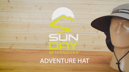 Sunday Afternoons Adventure Hat - Cream/Sand (Small / Medium) demo video