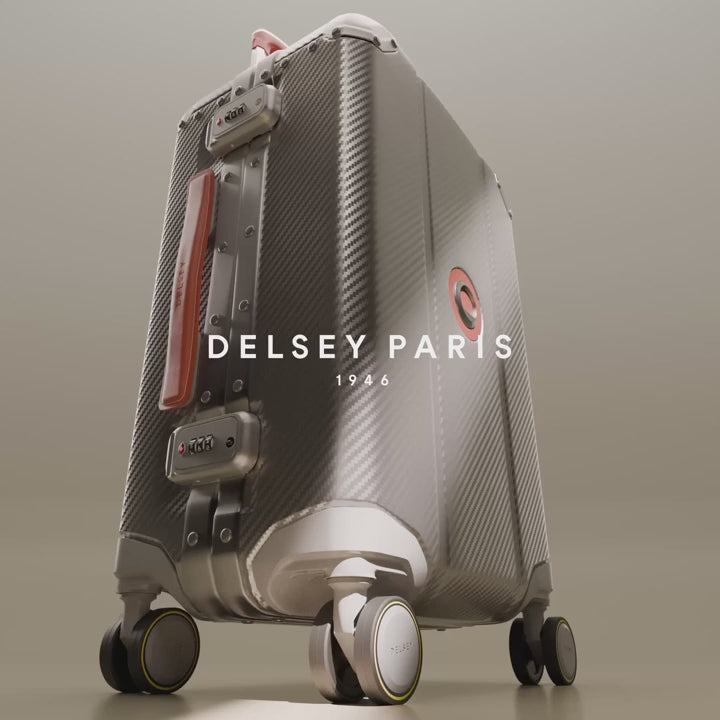 Delsey Alu'r aluminium suitcase, 360 view