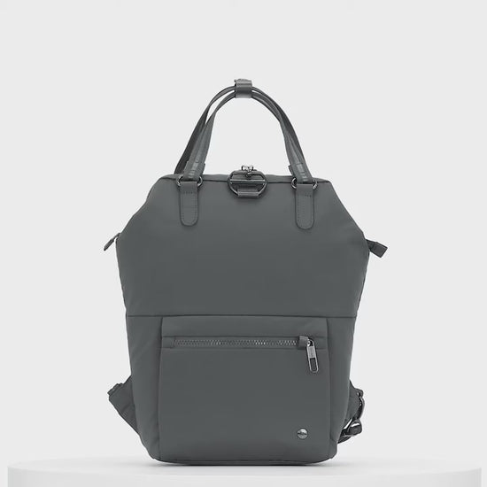 Pacsafe Citysafe CX Econyl Anti-Theft Mini Backpack product video