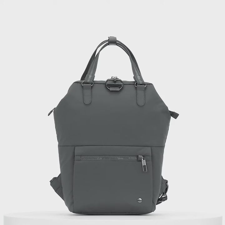 Pacsafe Citysafe CX Econyl Anti-Theft Mini Backpack product video