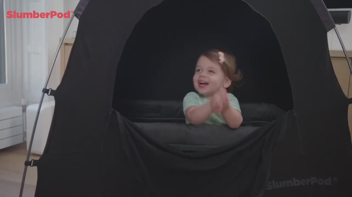SlumberPod 3.0 Portable Baby and Toddler Privacy Sleep Pod - Black demo video