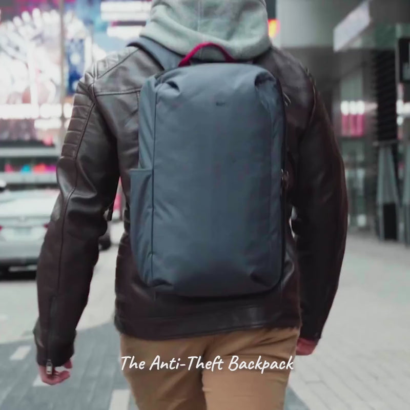Pacsafe Metrosafe X Commuter Anti-Theft 16" Laptop Backpack - Slate product video