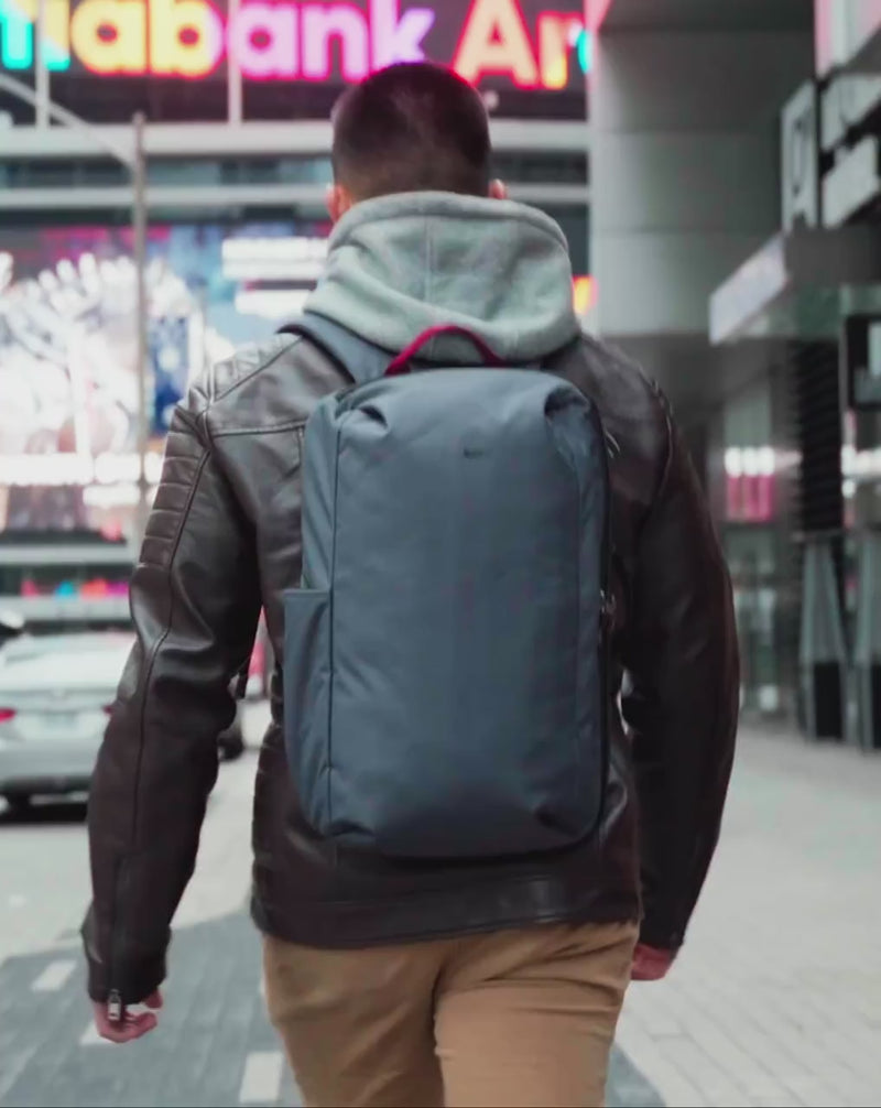 Pacsafe Metrosafe X Commuter Anti-Theft 16" Laptop Backpack - Slate product video