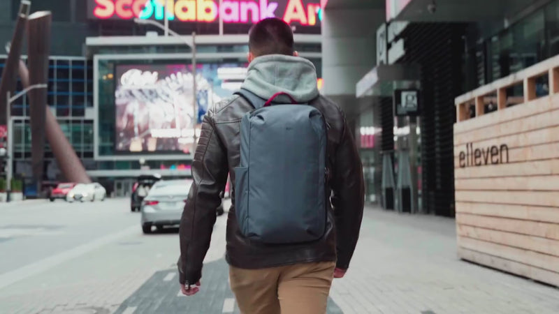Pacsafe Metrosafe X Commuter Anti-Theft 16" Laptop Backpack - Slate product video